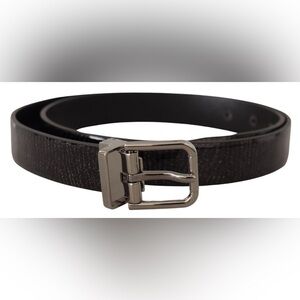 Dolce&Gabbana Men’s Black Leather Belt